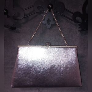 Vintage 60s Coblentz Original Silver Purse with Chain EUC